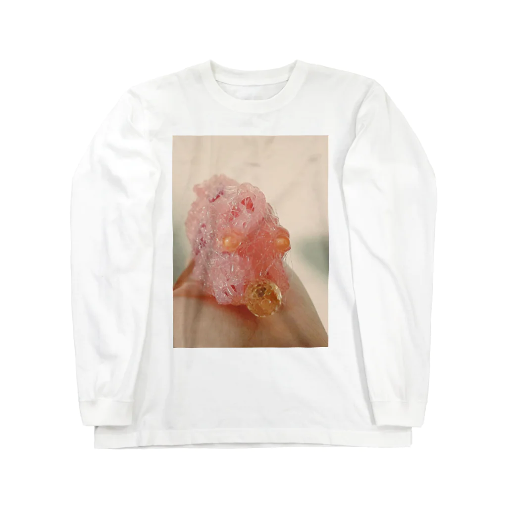 egg Artworks & the cocaine's pixの『pink worm.』 Long Sleeve T-Shirt