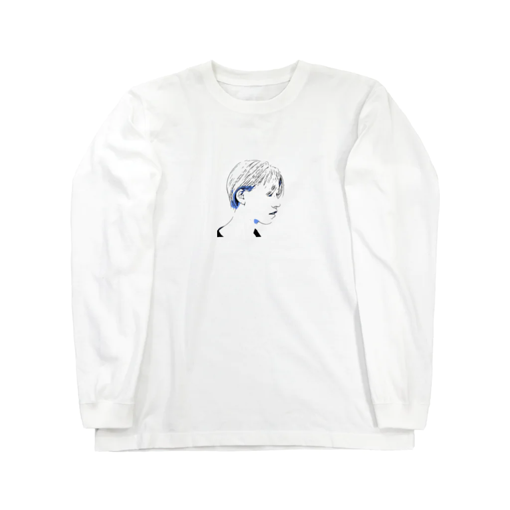 nari-bestの線画イラスト Long Sleeve T-Shirt