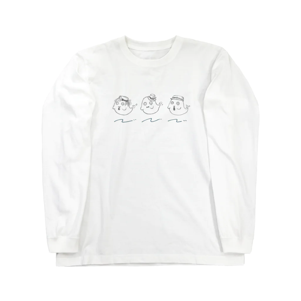 しろさきのおめかしゆうれい(白塗り) Long Sleeve T-Shirt