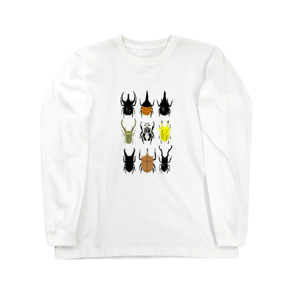 🐝KontyuMamaの世界のカブトムシクワガタ Long Sleeve T-Shirt