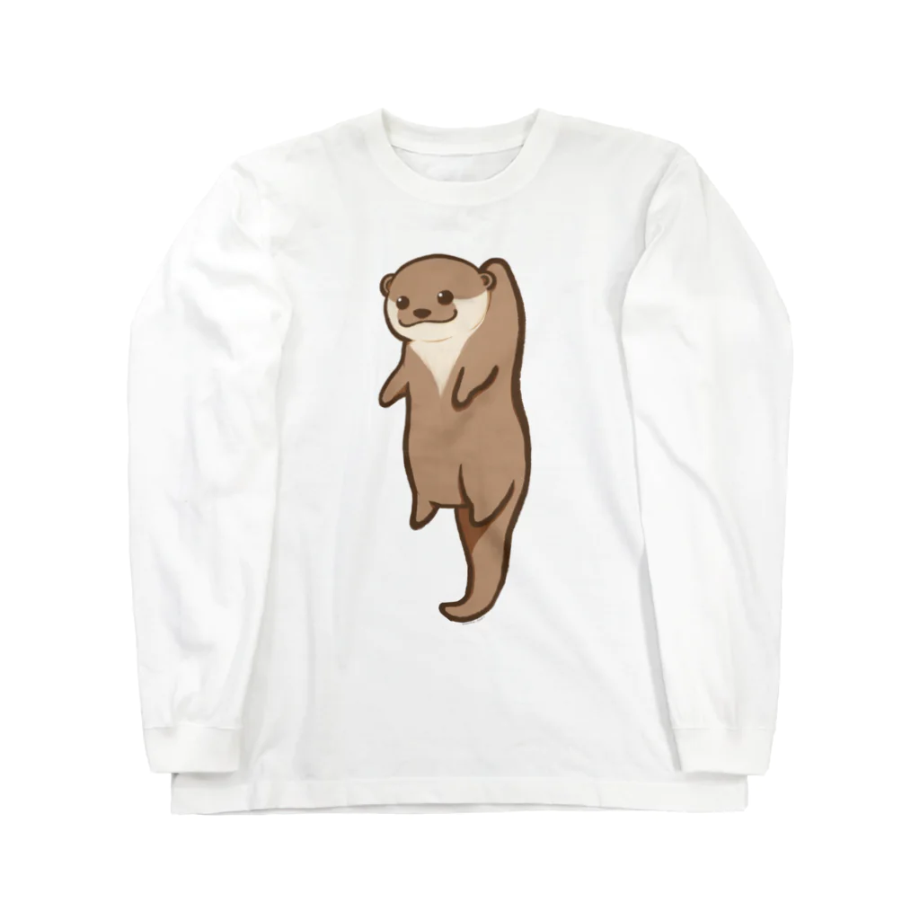 綾錦工房 りこりすのほされカワウソ Long Sleeve T-Shirt