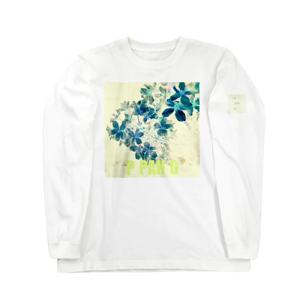 PPANG(ピーパンジー)のFlower[PPANG]イエローブルー ロングスリーブTシャツ