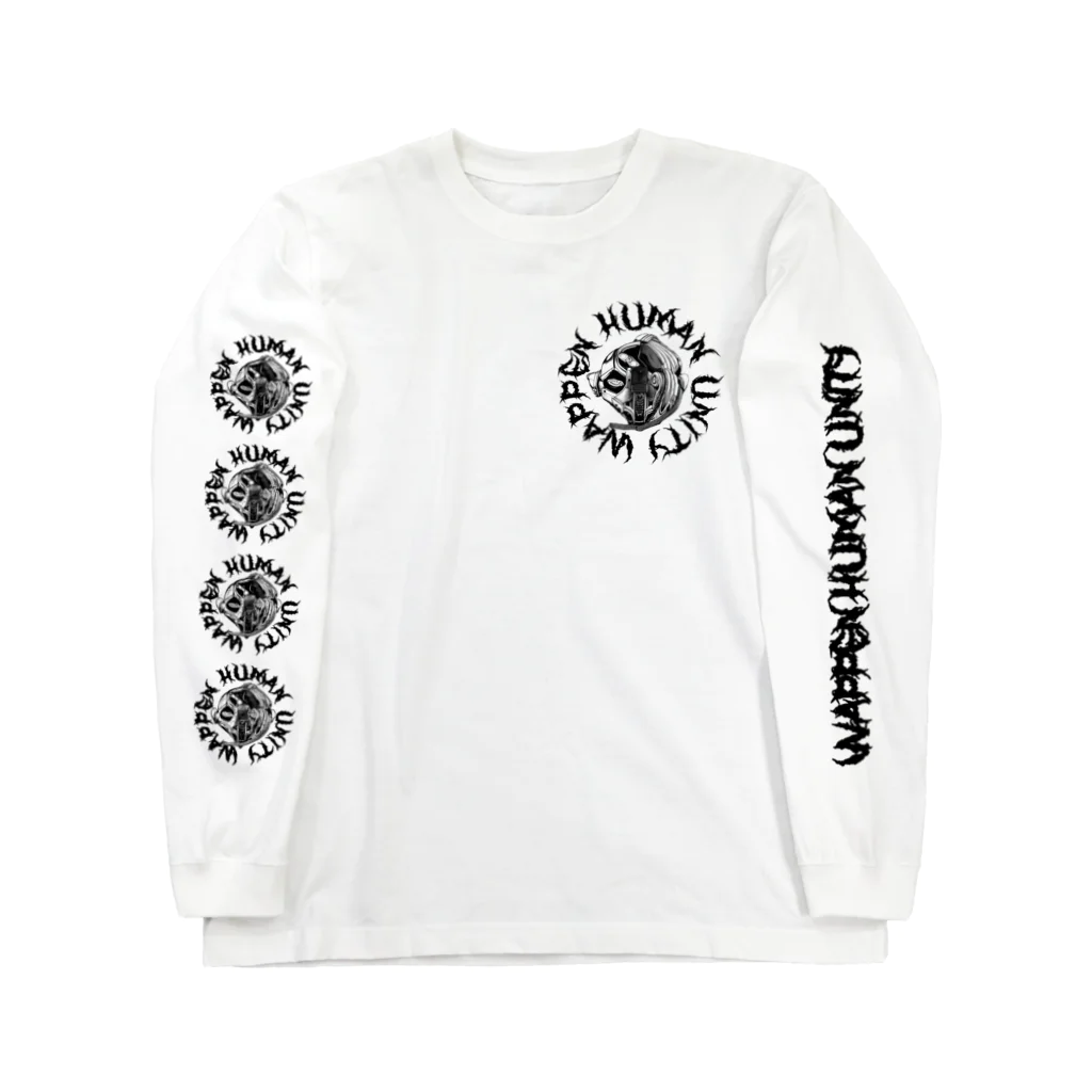 Wappen Human UnityのPunks  Wappen Human 02 :Cyborg Edition ロングスリーブTシャツ