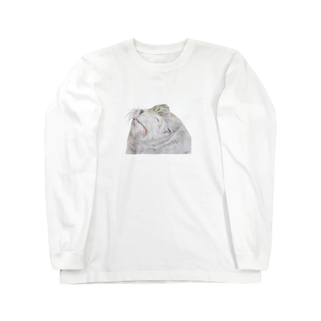 pinnamlarisのかおをあげて　カリフォルニアアシカ Long Sleeve T-Shirt