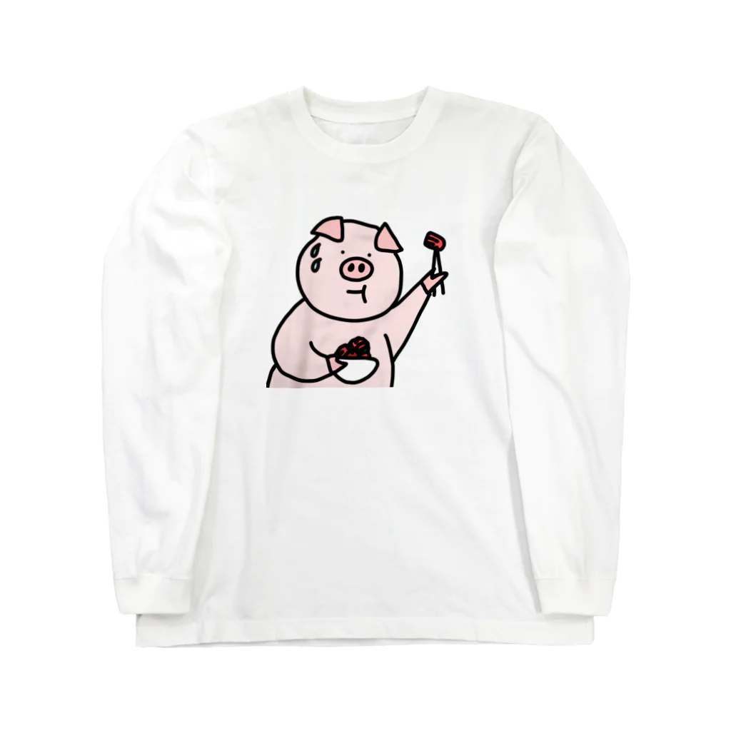 ＋Whimsyの豚キムチ Long Sleeve T-Shirt