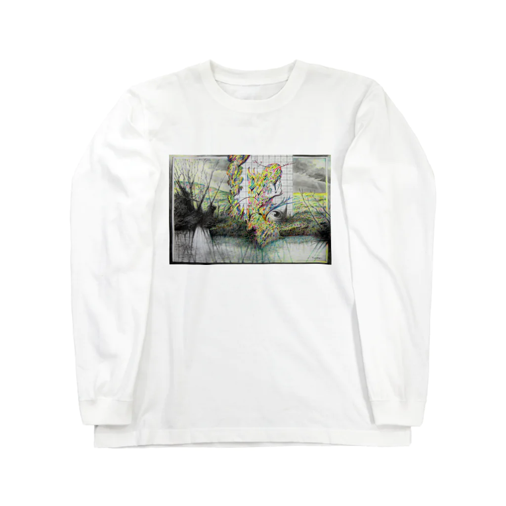 YOSHI-HEY ARTの瞠　dou Long Sleeve T-Shirt