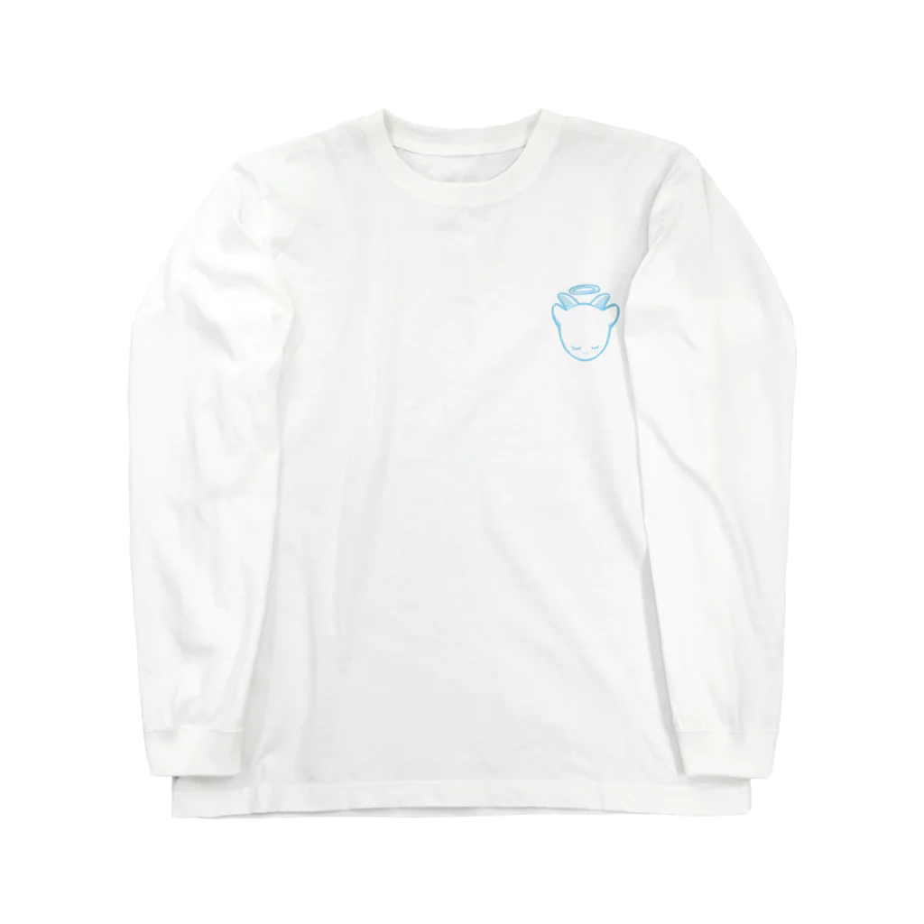 げんじぃの吉がけ牧場 / 76歳のヤギ飼いの「てんし×てんし」とっても可愛い天使なヤギ Long Sleeve T-Shirt