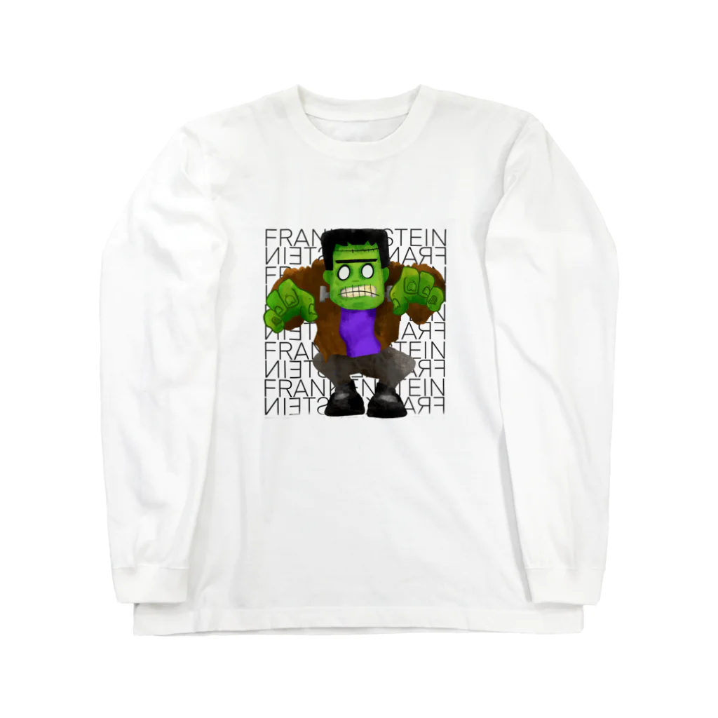 Hey! Kids KidsのHalloween Frankenstein Liam Fitzpatrick  Long Sleeve T-Shirt