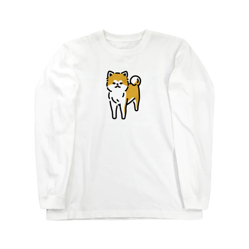 おもかわ〜おもしろい・かわいい専門店〜のなごむ〜秋田犬 Long Sleeve T-Shirt