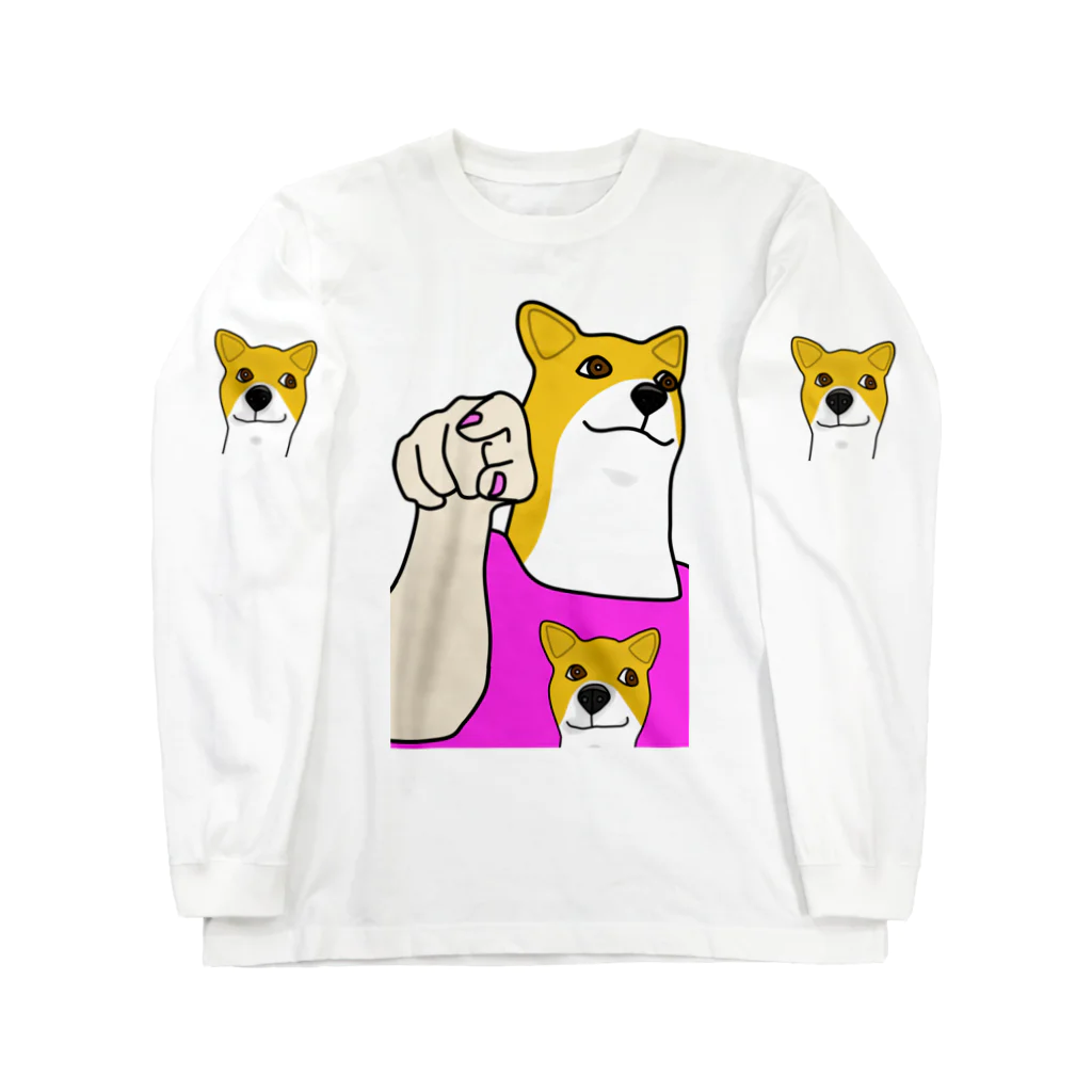 メガピンのBossyポチ Long Sleeve T-Shirt