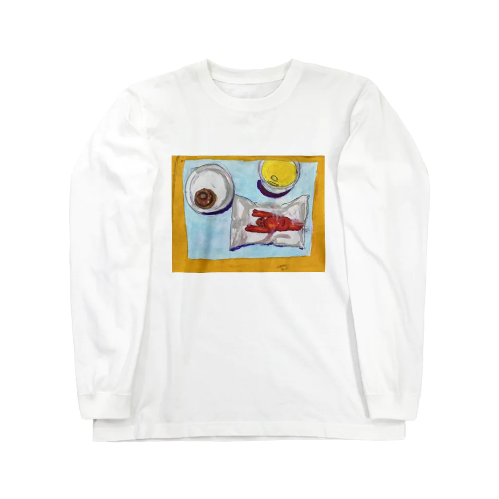 Rainy_Rainyのえびパンくん ロングスリーブTシャツ