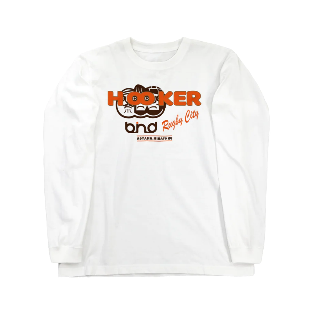 b.n.d [街中でもラグビーを！]バインドのHOOKER#2 ロングスリーブTシャツ