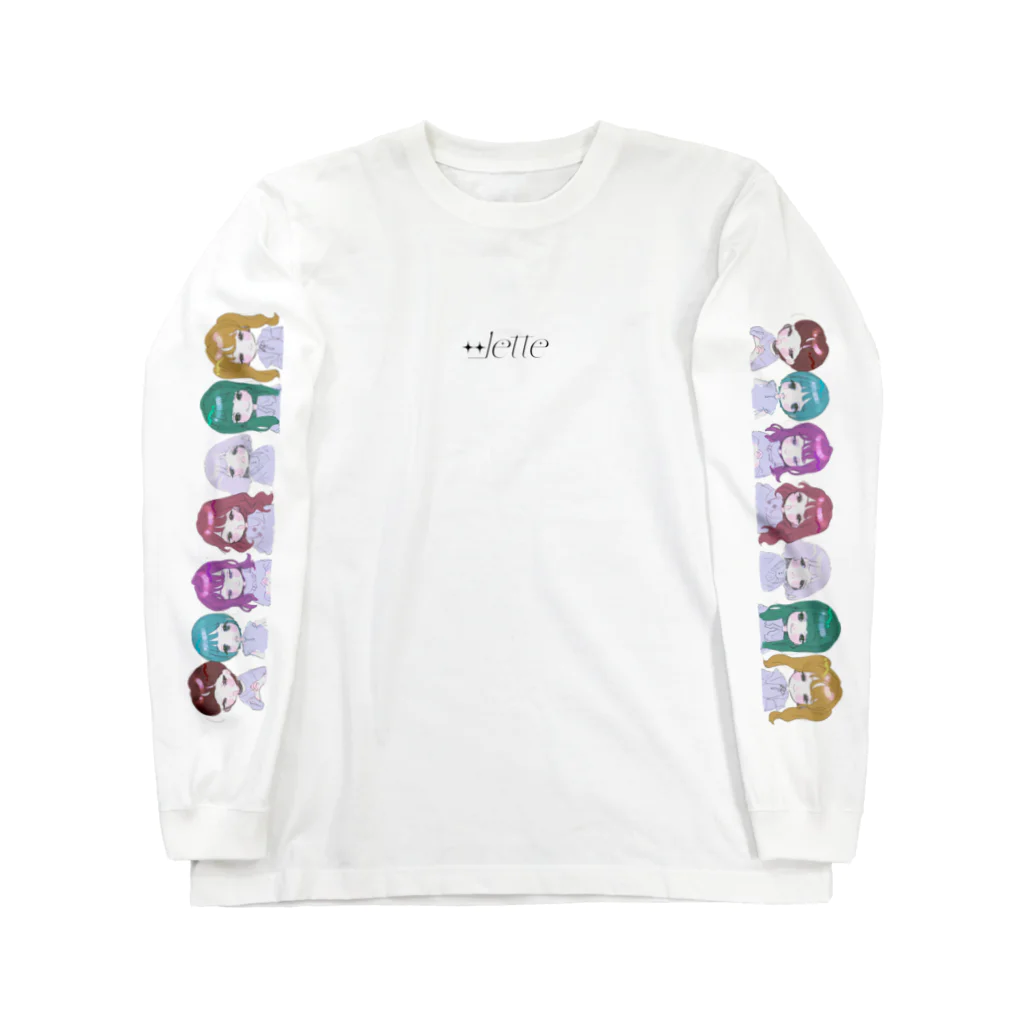 ∞lette OFFICIAL STOREのぱれっとちゃんたち Long Sleeve T-Shirt