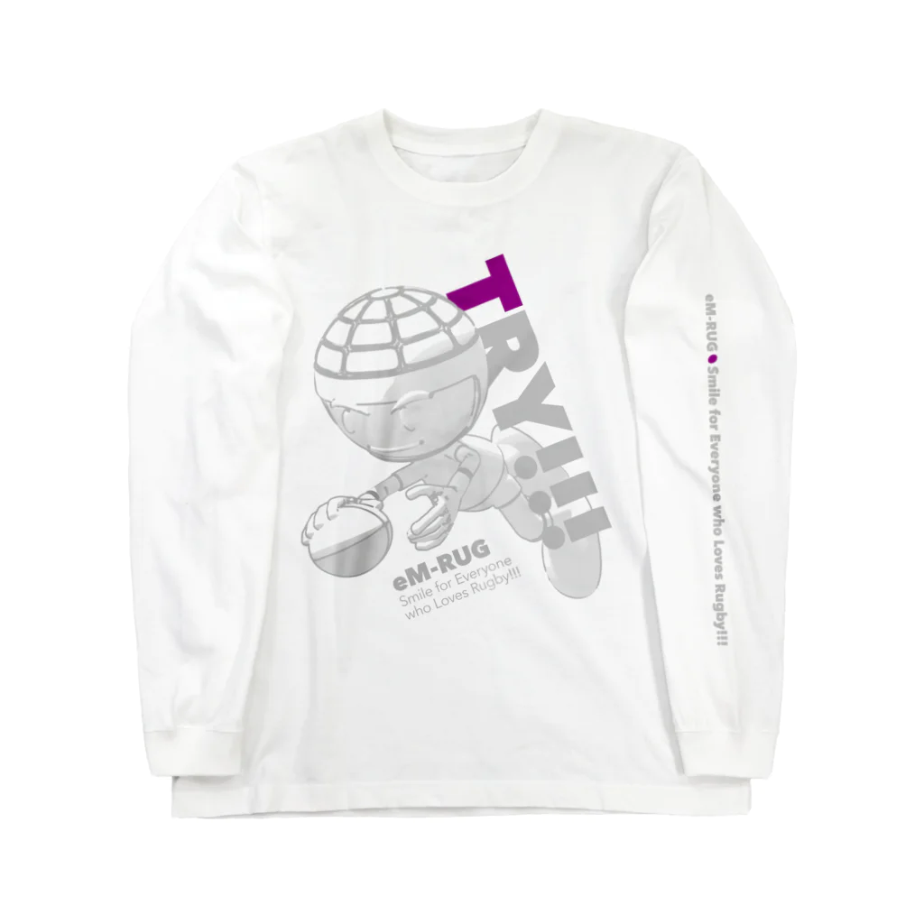 ［ラグビー専門］ラグビティーショップ［eM-Rug］のエムラグ2022オータム_ロングスリーブTシャツ_トライ！ Long Sleeve T-Shirt