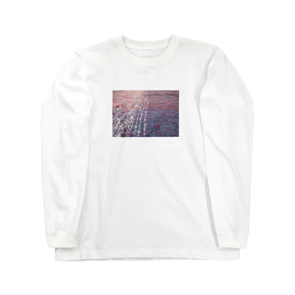 お花やさんの織物　ピンク・紫・青緑 Long Sleeve T-Shirt