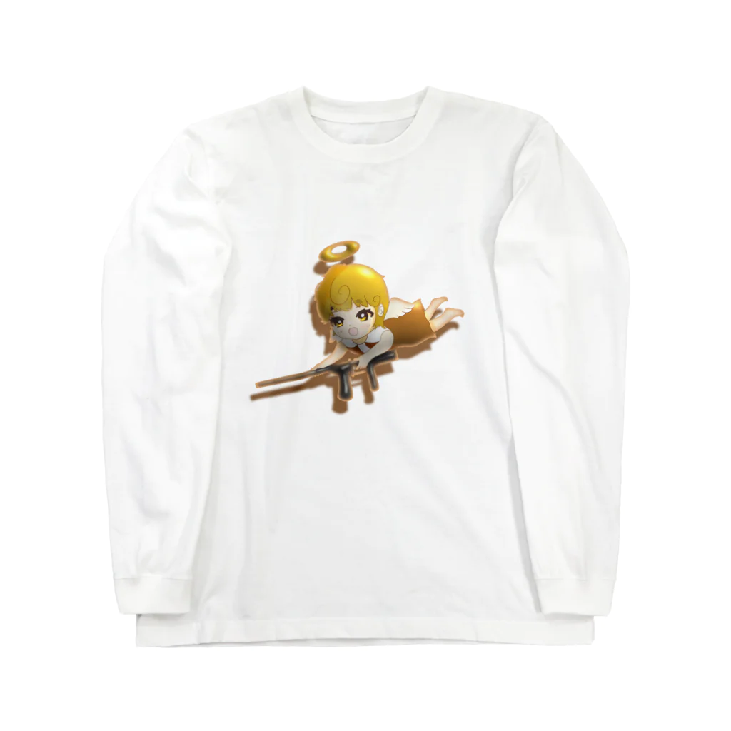 happy-maruの天使✖︎ライフル Long Sleeve T-Shirt
