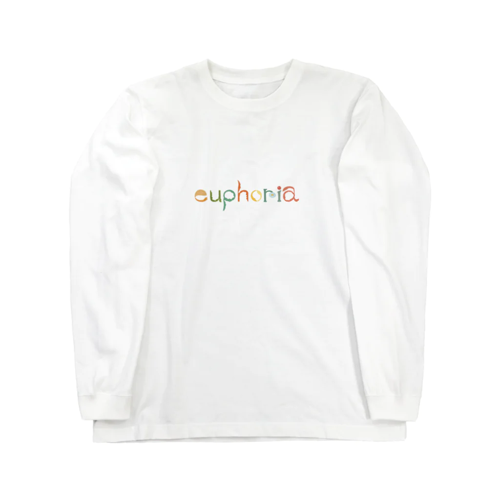 Mirai GotoのLeaf Font Series_euphoria ロングスリーブTシャツ