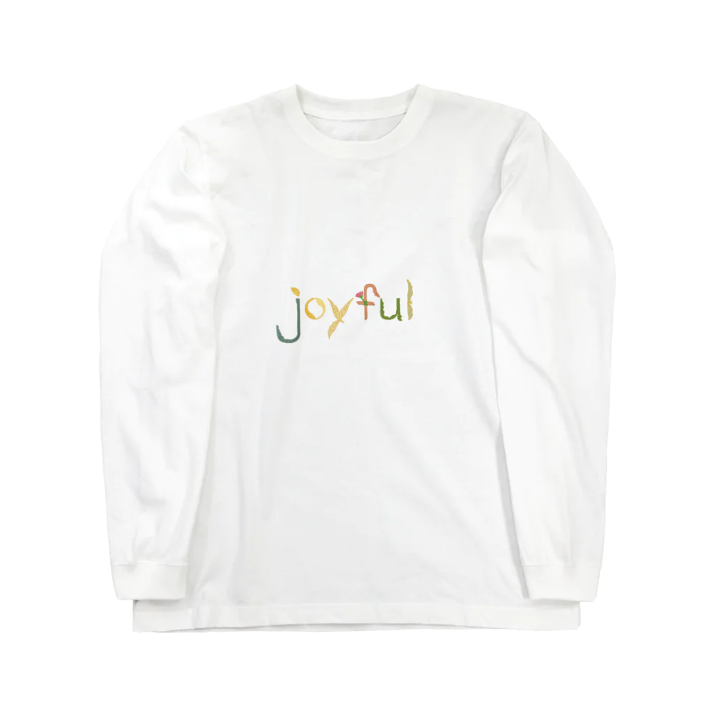 Mirai GotoのLeaf Font Series_joyful ロングスリーブTシャツ