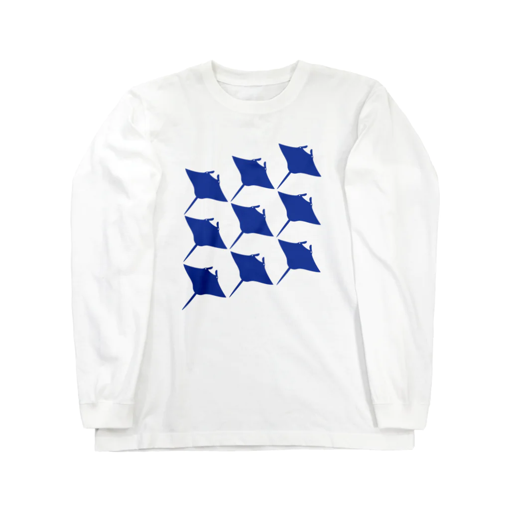 deepsterのマンタ格子 Long Sleeve T-Shirt