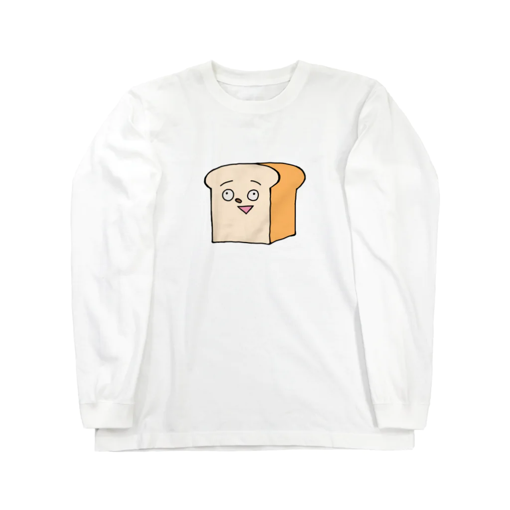 食パンくんSHOPの毒舌な食パンくん Long Sleeve T-Shirt