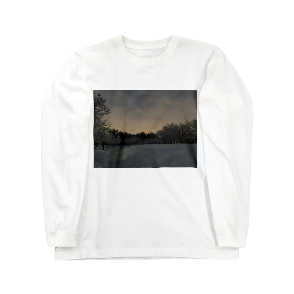 favorites.の冬の夜の公園 Long Sleeve T-Shirt