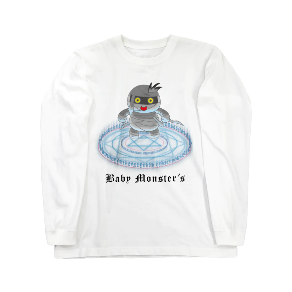 かいほう屋のBaby　Monster’ｓ「ミイラ君」 ロングスリーブTシャツ