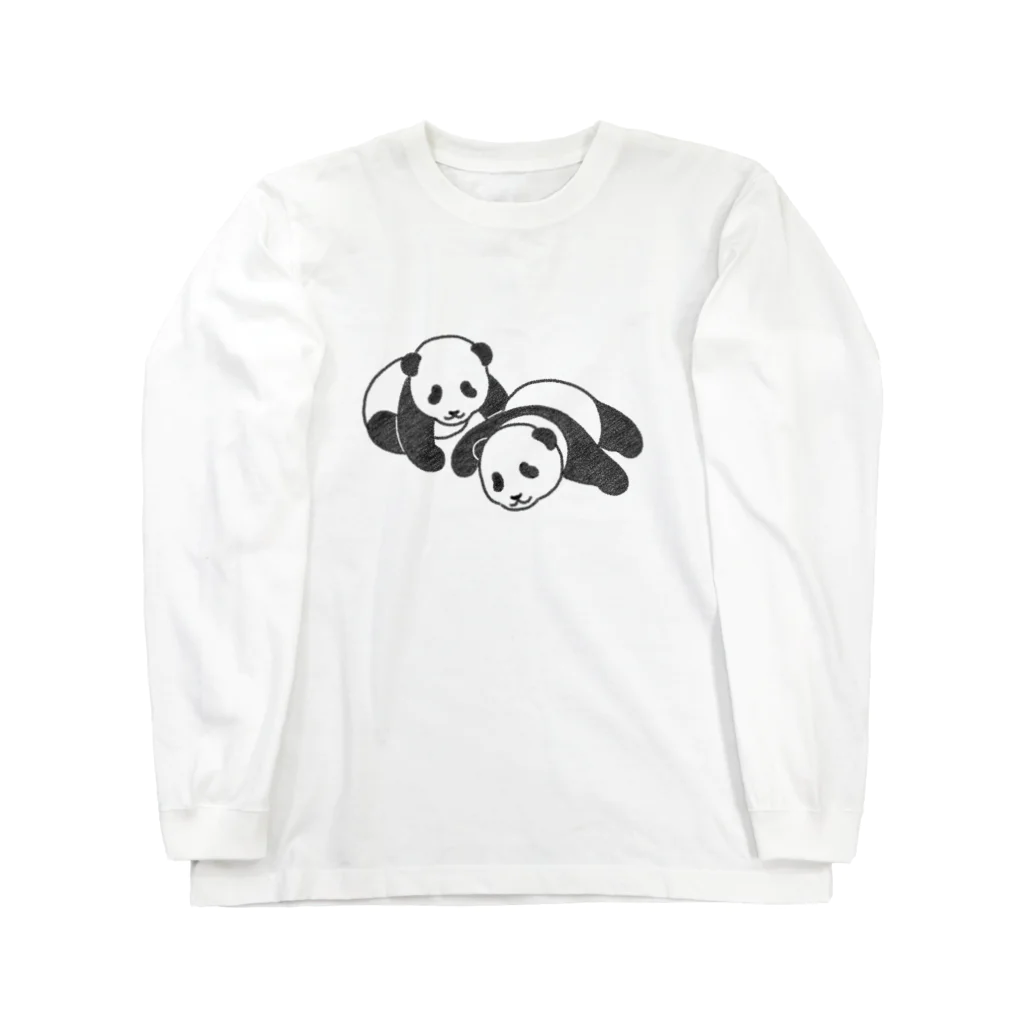 chippokeの双子パンダ Long Sleeve T-Shirt