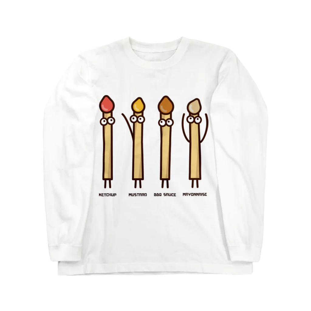 高堂玲/イラストの方のフライドポテト4兄弟 Long Sleeve T-Shirt