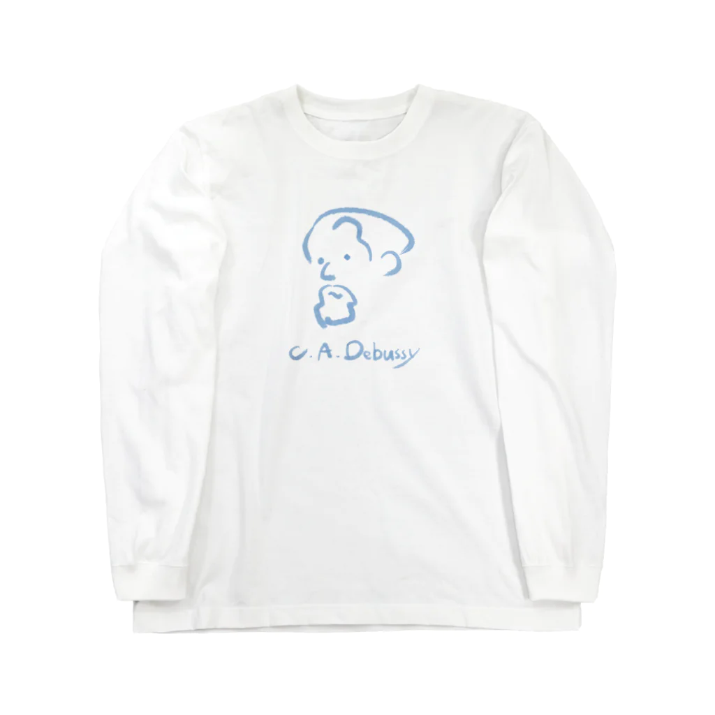 OSHIYOMANのドビュッシー　C.A.Debussy ロングスリーブTシャツ