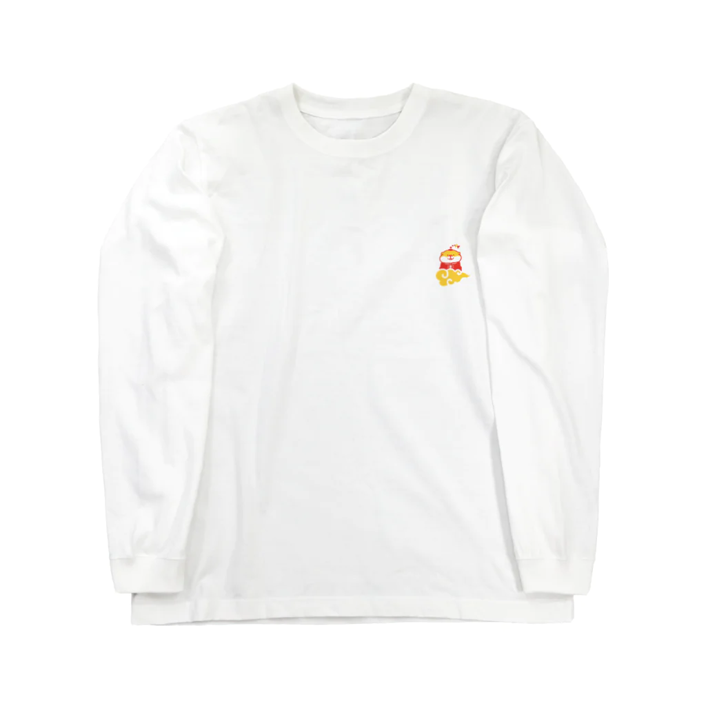 mindwaveincのしばんばん 微笑柴犬飯店（赤） Long Sleeve T-Shirt