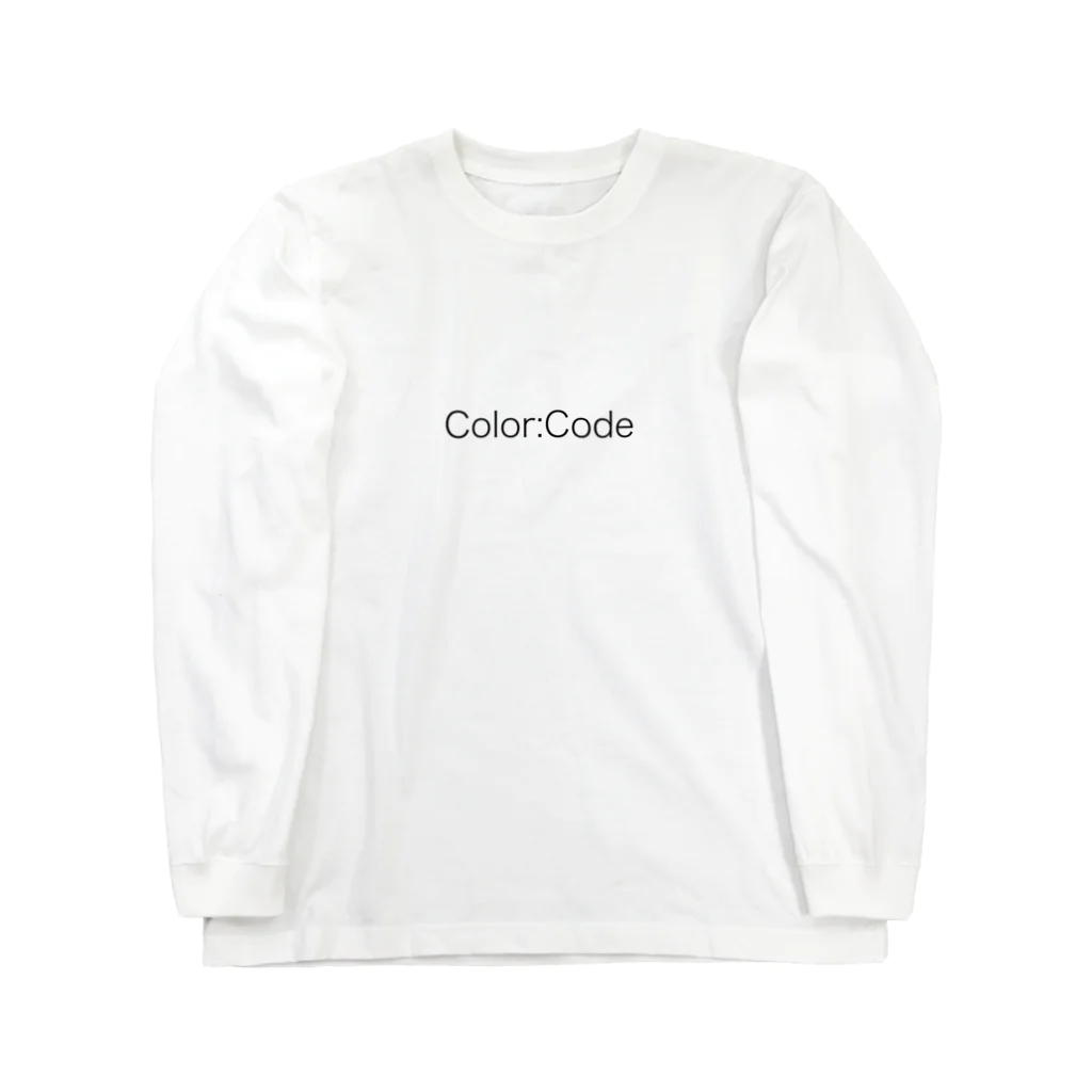 らぴのColor:Code_White Long Sleeve T-Shirt