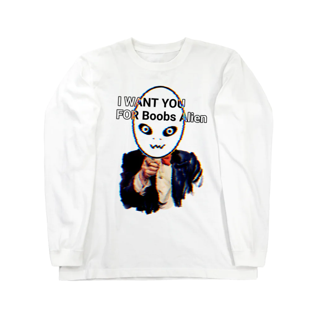 ブーブスエイリアンのI WANT YOU Long Sleeve T-Shirt