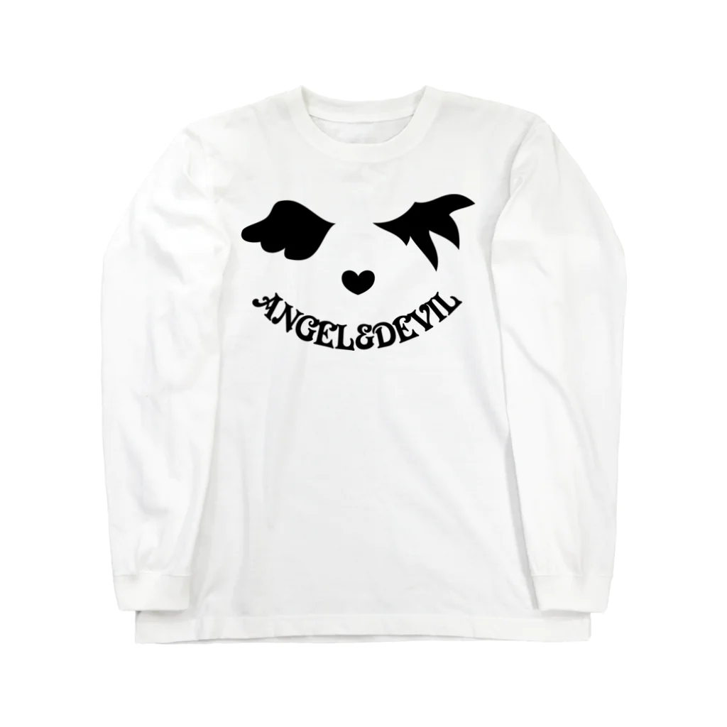 A33の【フロント印刷】エンジェル＆デビル Long Sleeve T-Shirt