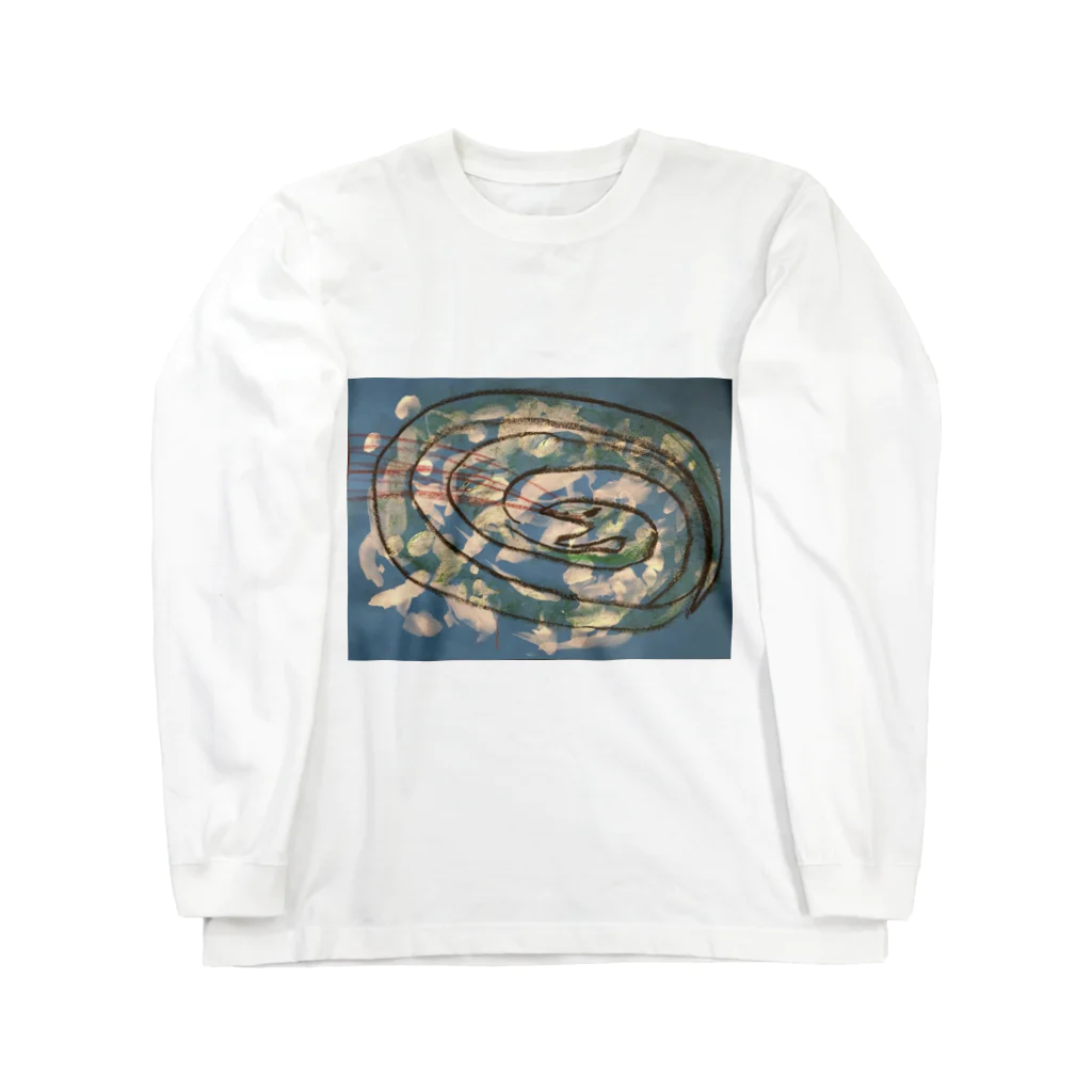 zukichikiのRound snake ロングスリーブTシャツ