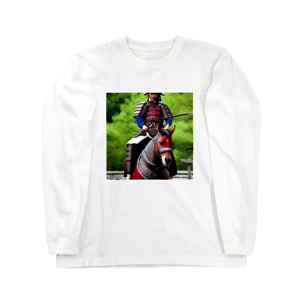 ミラくまの鎧を着た侍 Long Sleeve T-Shirt