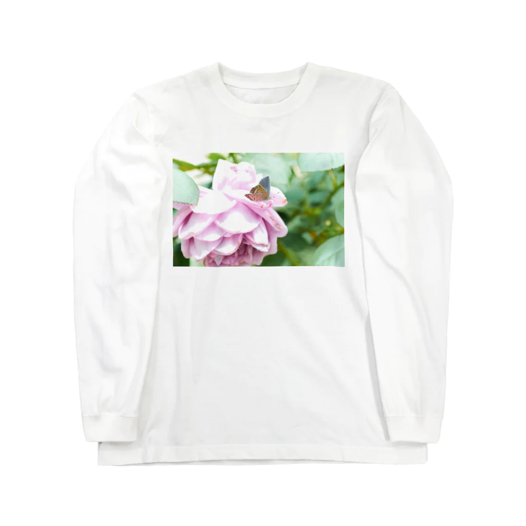 ここれあの秋の薔薇と蝶 Long Sleeve T-Shirt