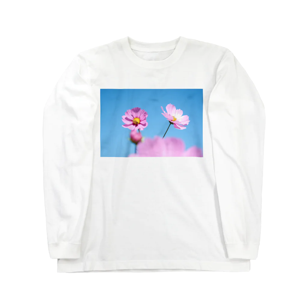 ここれあの青空とコスモスとミツバチと Long Sleeve T-Shirt