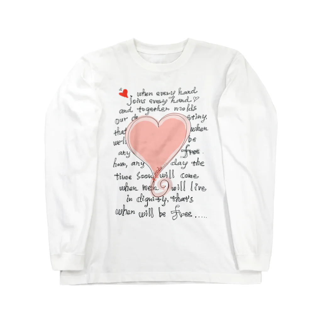 brand-new Somethingのfeel-free-Heart ロングスリーブTシャツ