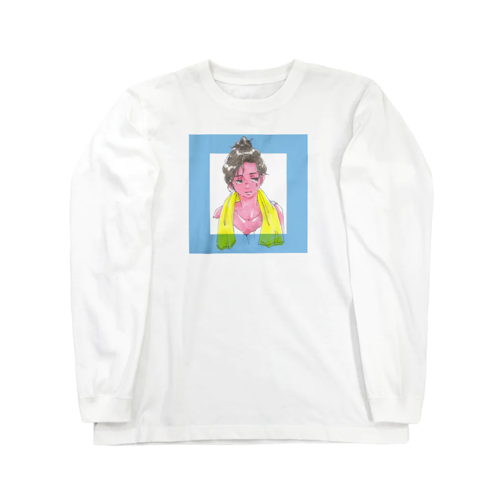 yummi's itemのお風呂上がり暑い、夏 Long Sleeve T-Shirt