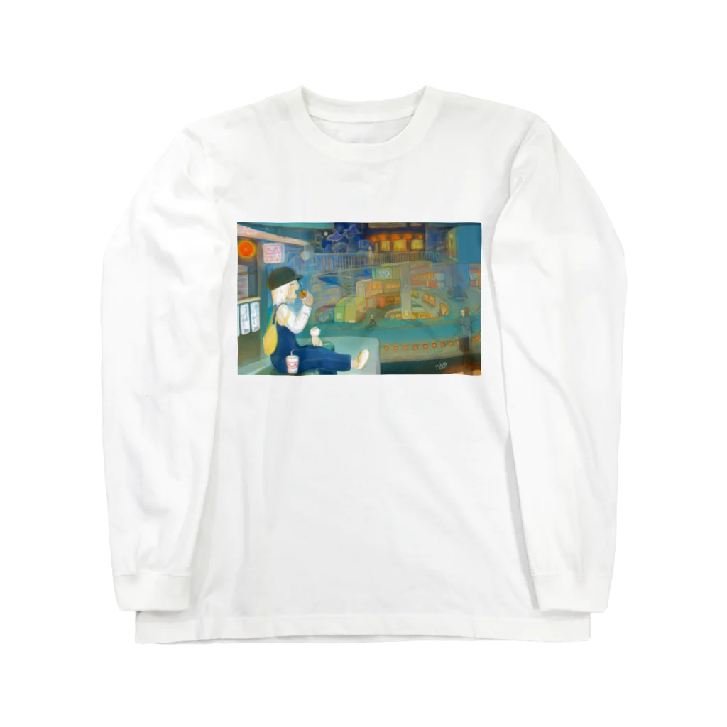 雪之丞ଳ⸒ ⸒の【くらげのくらー】いただきま～す Long Sleeve T-Shirt