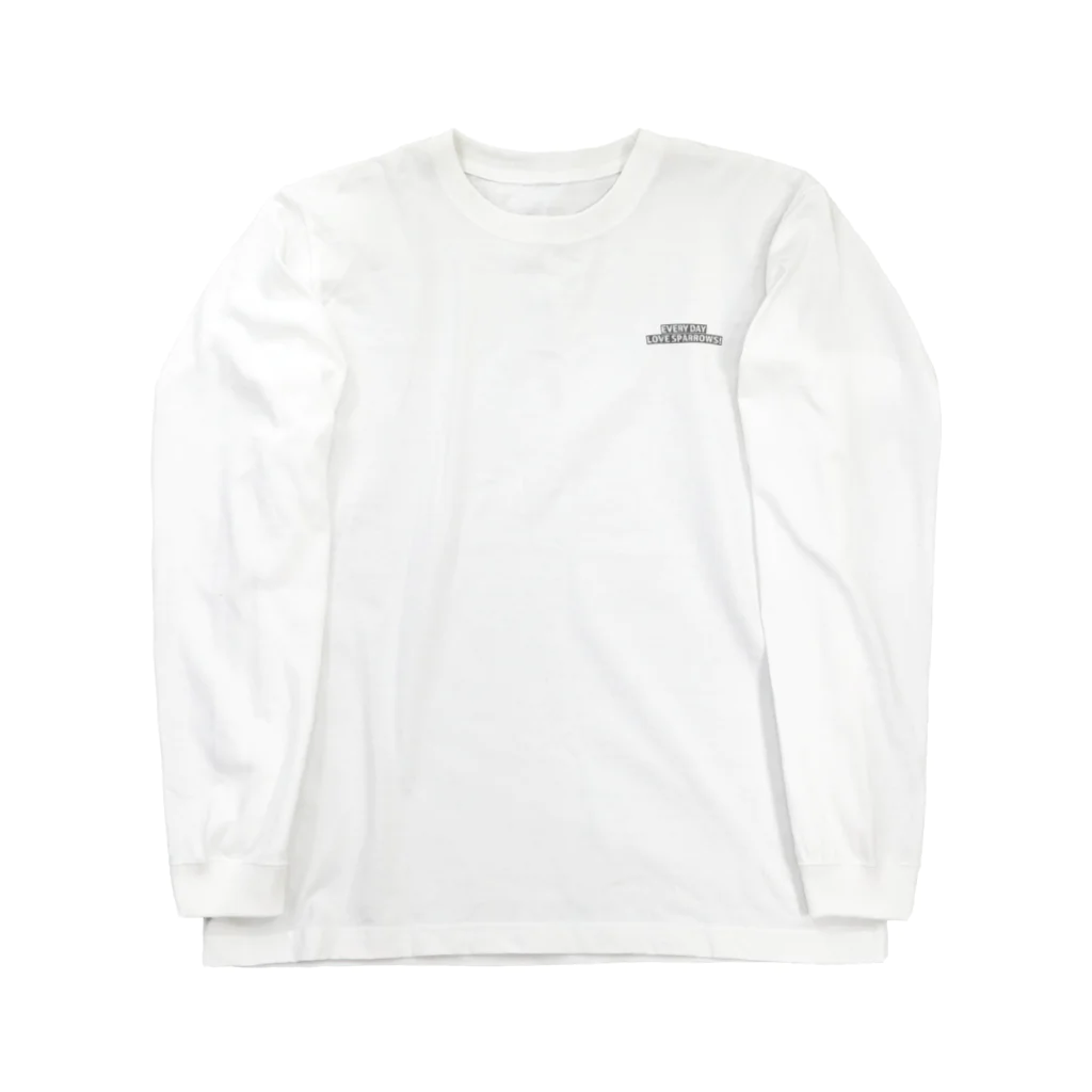 “すずめのおみせ” SUZURI店のおにぎりくだちゃい Long Sleeve T-Shirt