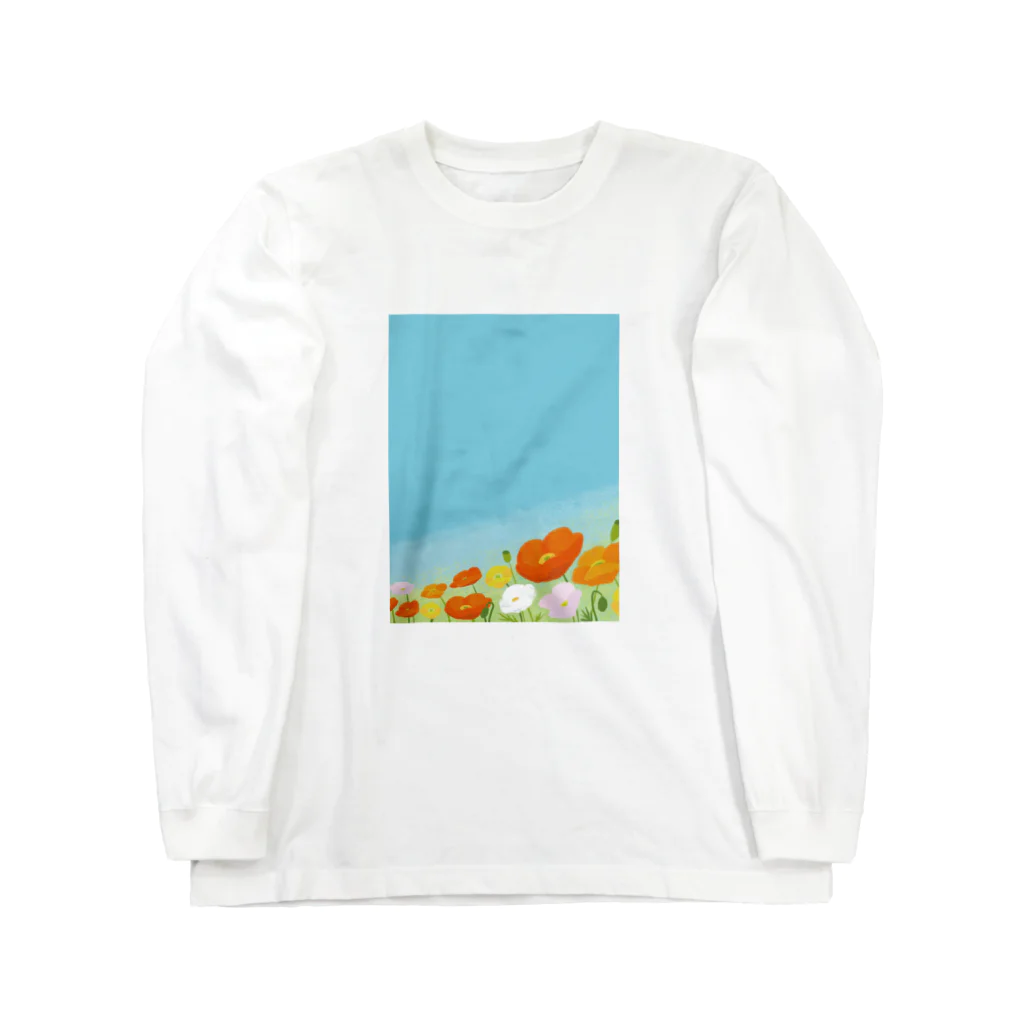 はっちゃんの空とポピー Long Sleeve T-Shirt