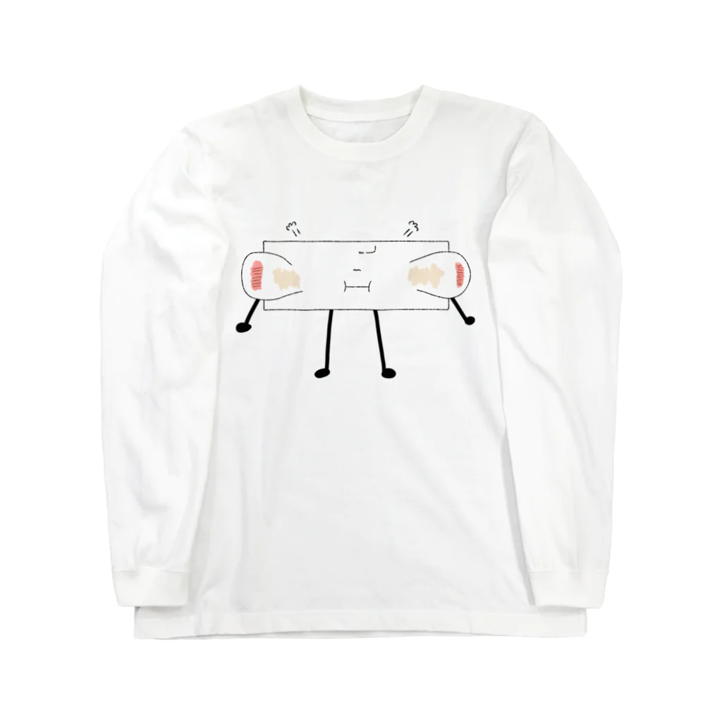 ヘンテコデザイン専門店　SYUNLABOのやきもち Long Sleeve T-Shirt