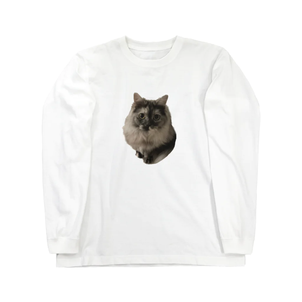 ドッポちゃんの可愛いモフ猫 Long Sleeve T-Shirt