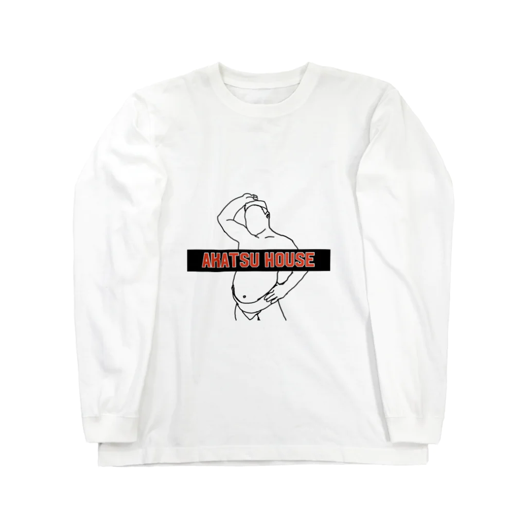 AKATSU HOUSEの相撲芸人あかつのラインタッチイラスト② Long Sleeve T-Shirt