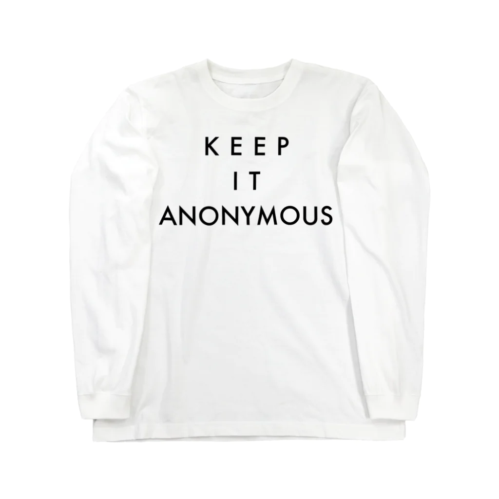 semioticaのkeep it anonymous. #001 ロングスリーブTシャツ