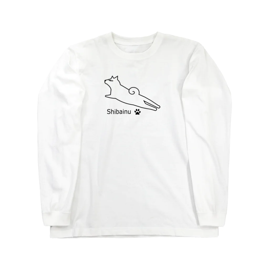 こな吉の悪目柴犬（MZ白) Long Sleeve T-Shirt