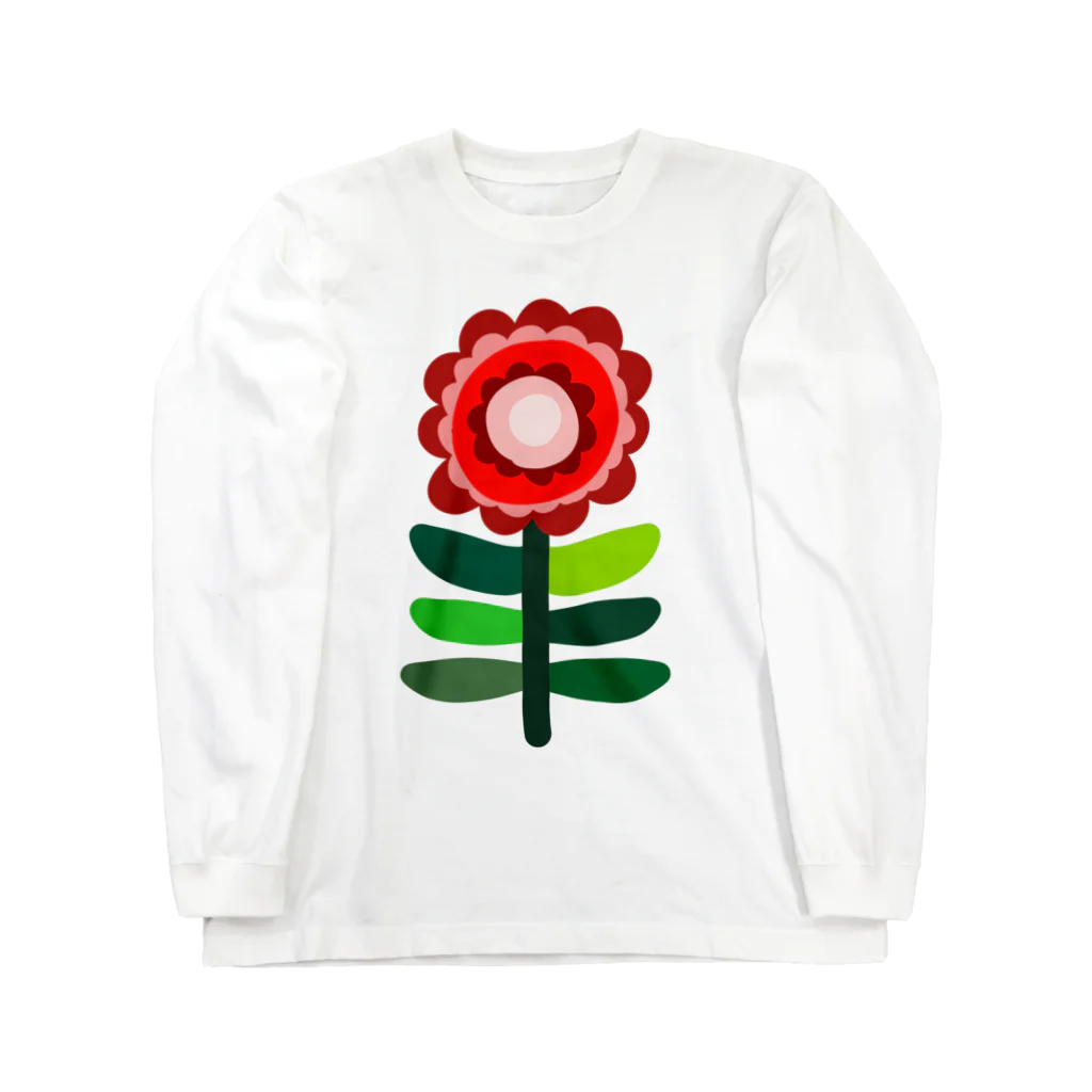 4_seasonのLITTLE FLOWER (RED2) ロングスリーブTシャツ