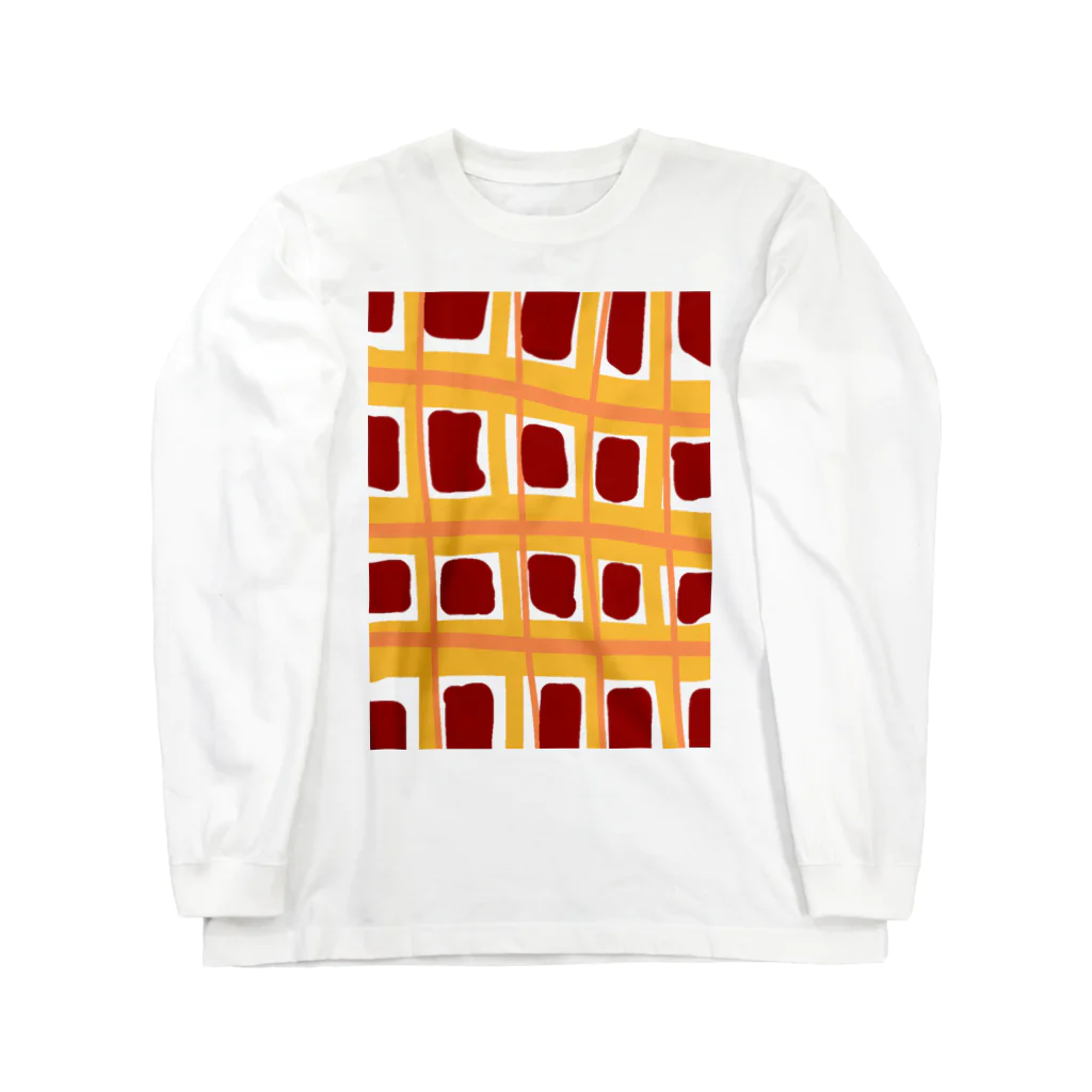 うにぽっぷこーんのゆるゆるちぇっく Long Sleeve T-Shirt