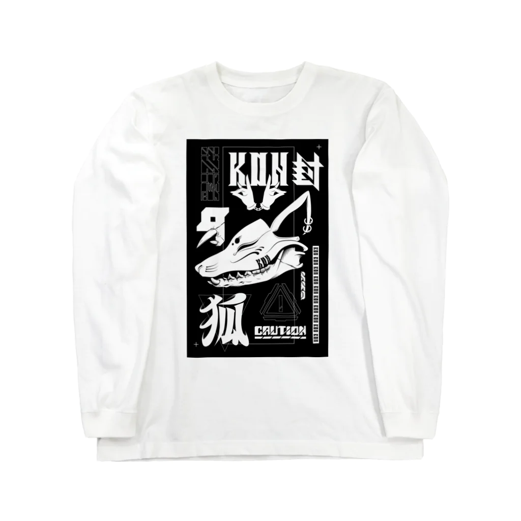 RAD_CREATIVE_LABの『狐 -KON-』 ロングスリーブTシャツ